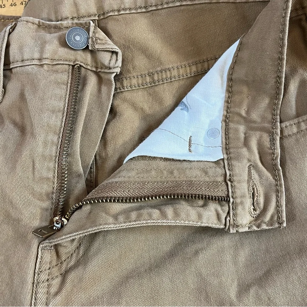 Levi's 502 Jeans Men‎ 31x30 Tab Beige Tapered Pants Stretch Cotton Casual Modern